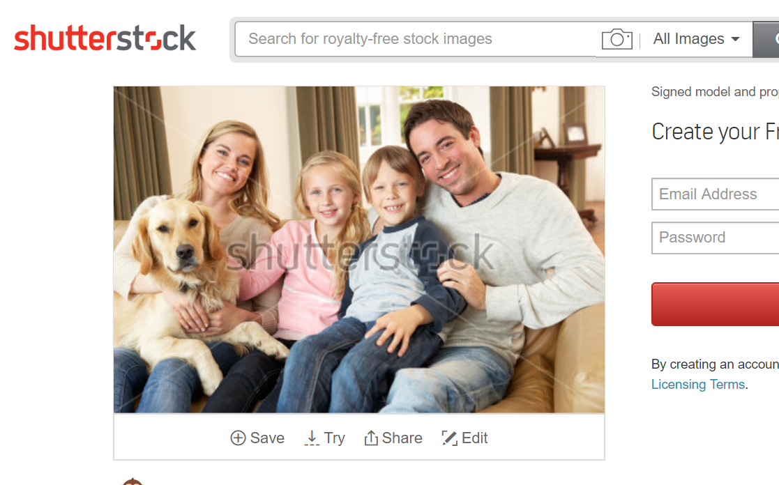 Happy Young Family Sitting On Sofa Stock Photo (Edit Now) 70253992 - Shutterstock - Google Chrome 2018-09-19 07.25.23