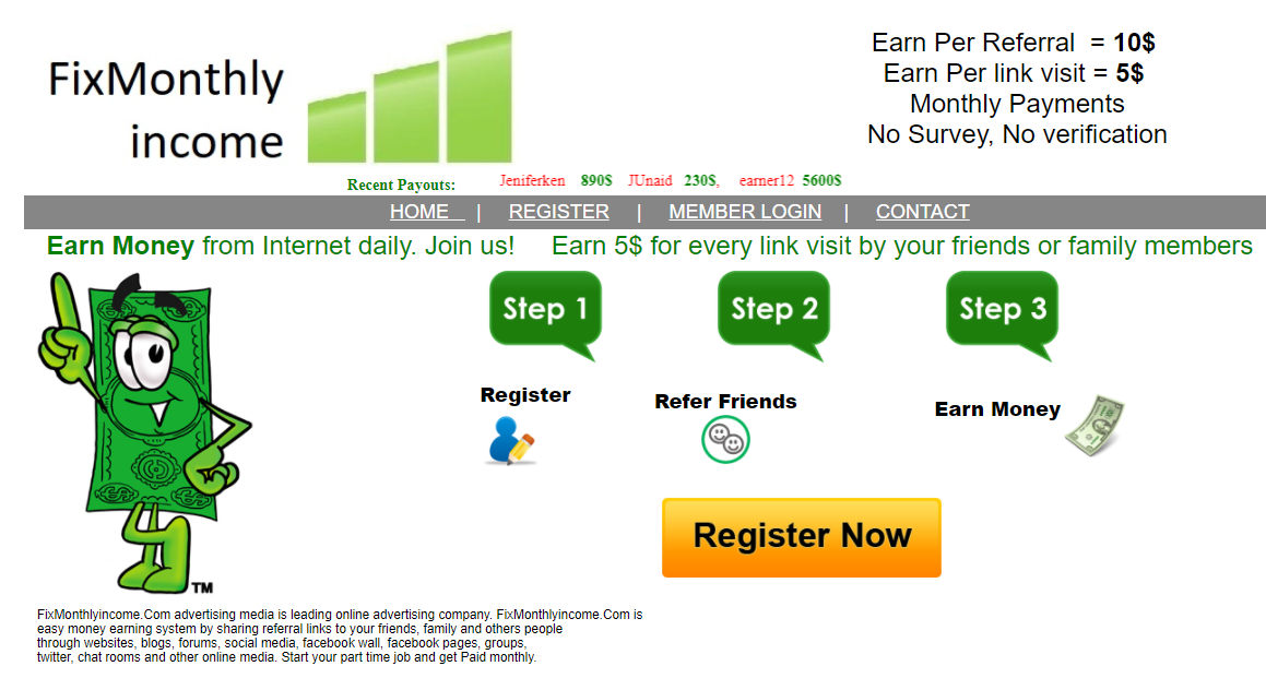 Fix Monthly Income