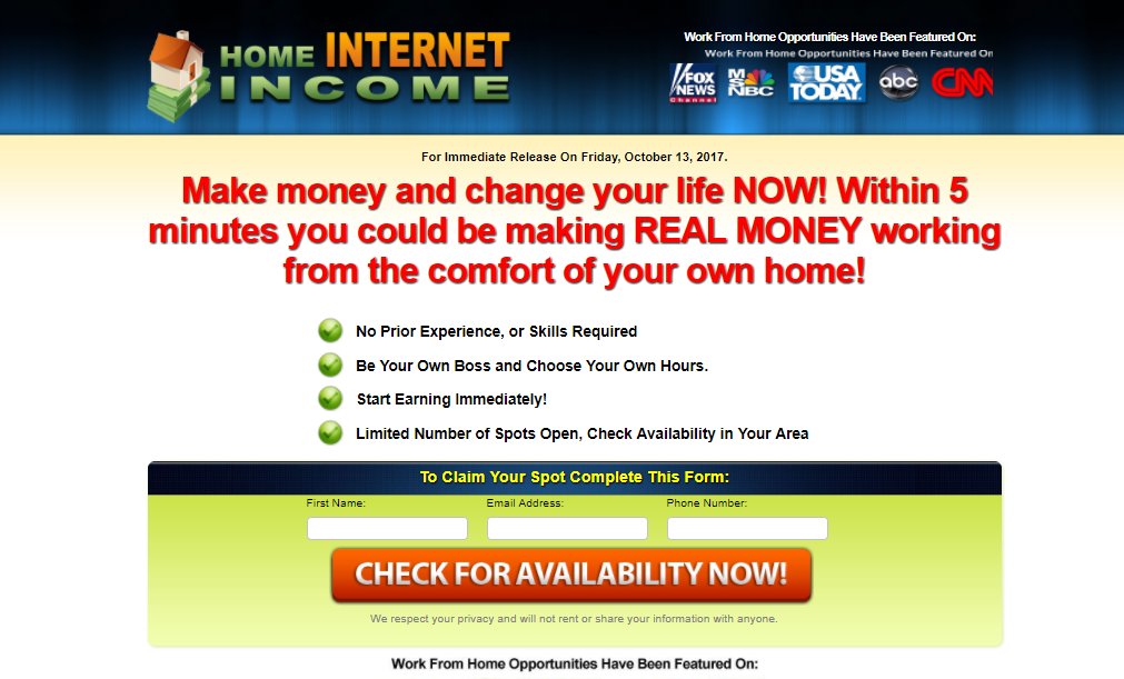 Home Internet Income Club