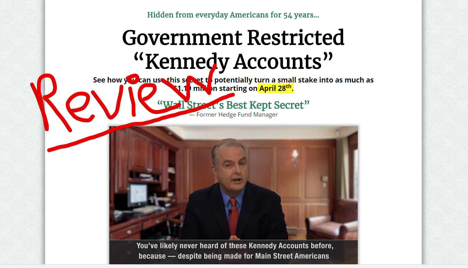 Kennedy Accounts scam