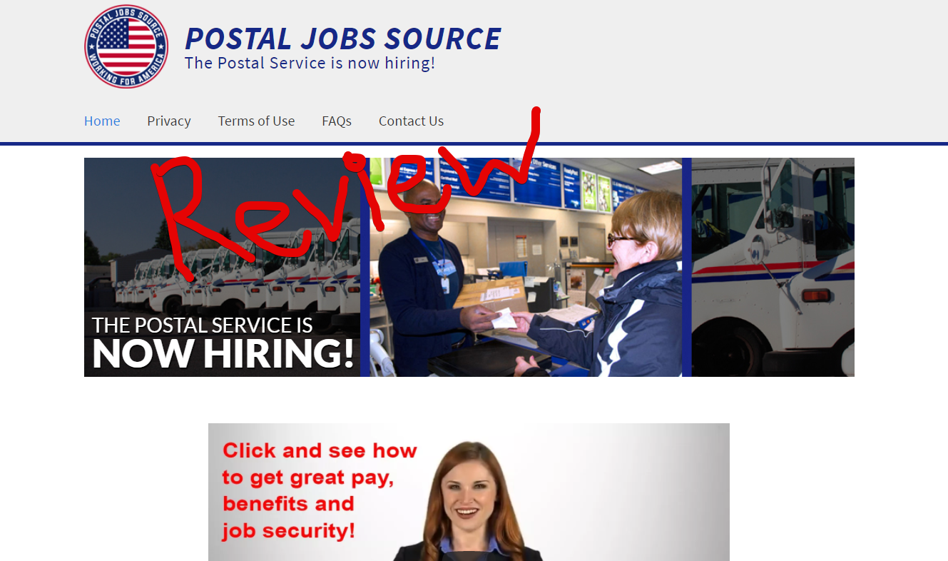 Postal Jobs Source scam