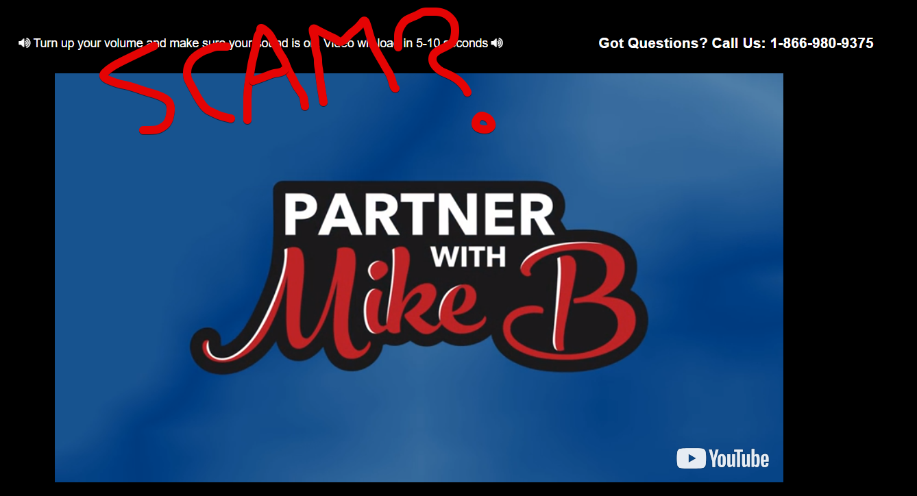 Partner With Mike B Scam