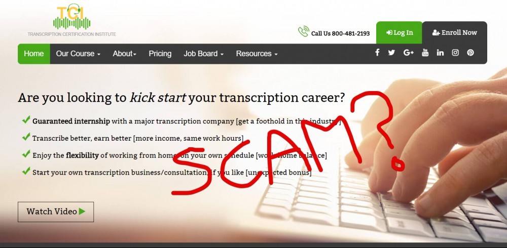 Is Transcription Certification Institute a Scam