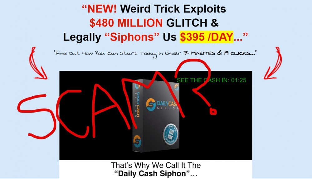 Daily Cash Siphon scam